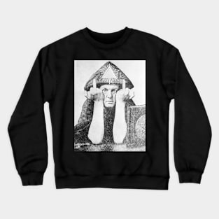 Aleister Crowley Middle Finger Crewneck Sweatshirt